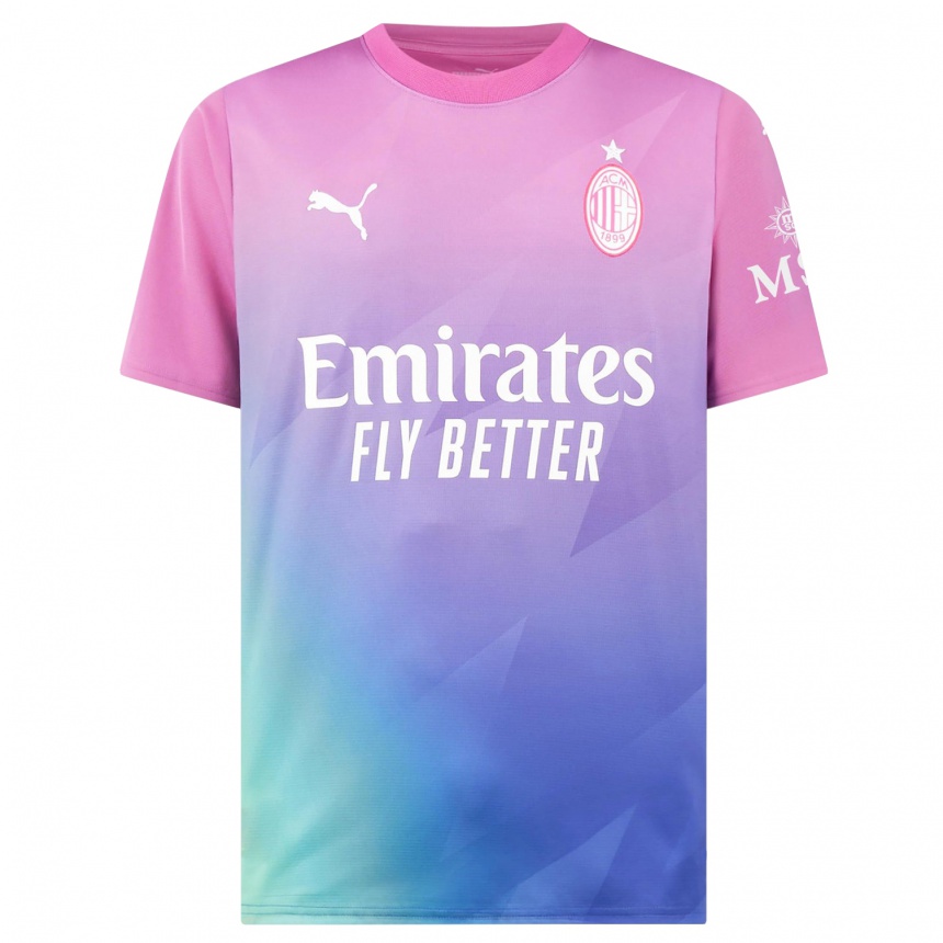 Niño Fútbol Camiseta Divock Origi #27 Rosado Morado Equipación Tercera 2023/24 Argentina