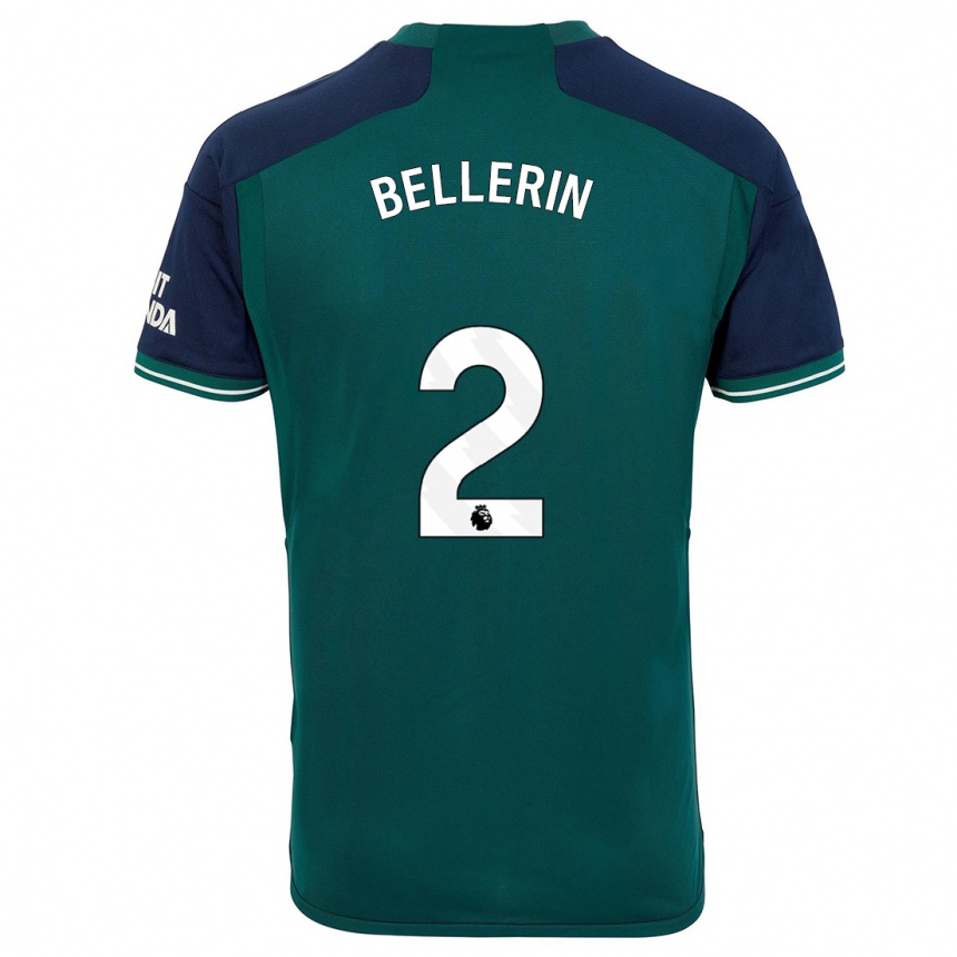 Hombre Fútbol Camiseta Hector Bellerin #2 Verde Equipación Tercera 2023/24 Argentina