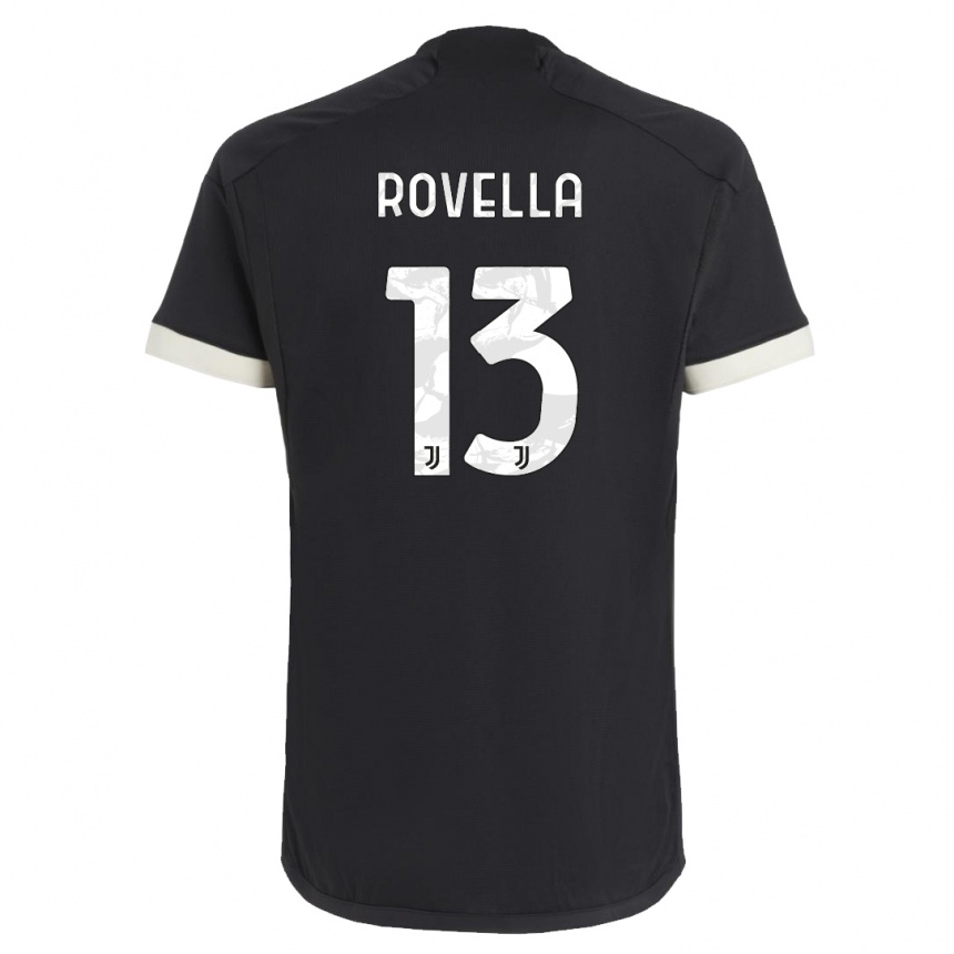 Hombre Fútbol Camiseta Nicolo Rovella #13 Negro Equipación Tercera 2023/24 Argentina