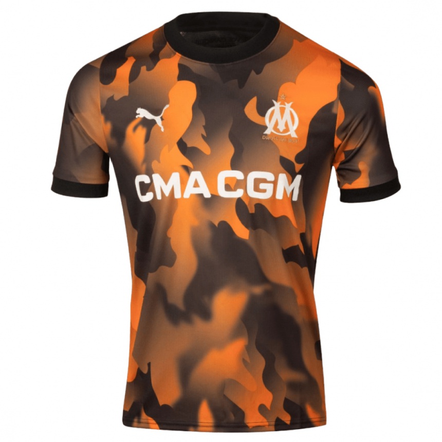 Hombre Fútbol Camiseta Franco Tongya #0 Negro Naranja Equipación Tercera 2023/24 Argentina