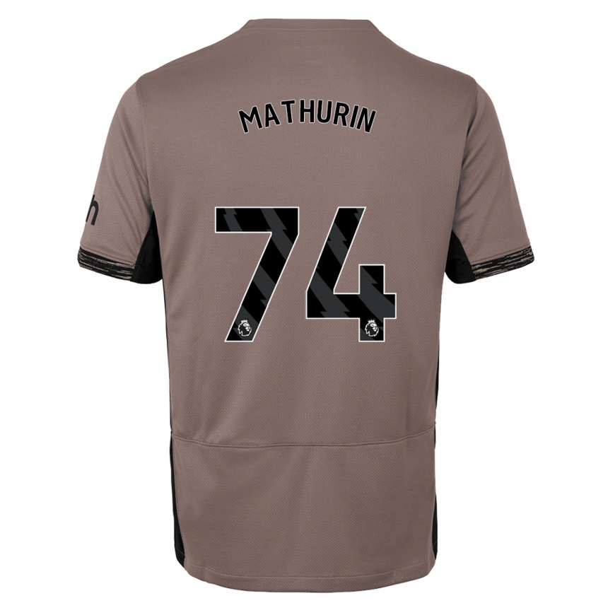 Mujer Fútbol Camiseta Roshaun Mathurin #74 Beige Obscuro Equipación Tercera 2023/24 Argentina