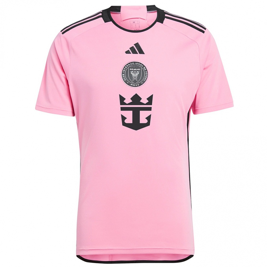 Niño Fútbol Camiseta Su Nombre #0 Rosa 1ª Equipación 2024/25 Argentina