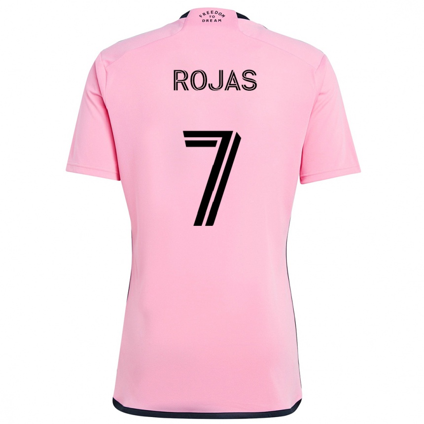 Niño Fútbol Camiseta Matías Rojas #7 Rosa 1ª Equipación 2024/25 Argentina