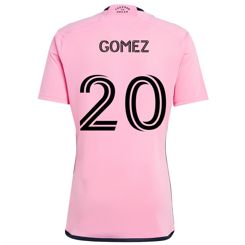 Niño Fútbol Camiseta Diego Gómez #20 Rosa 1ª Equipación 2024/25 Argentina