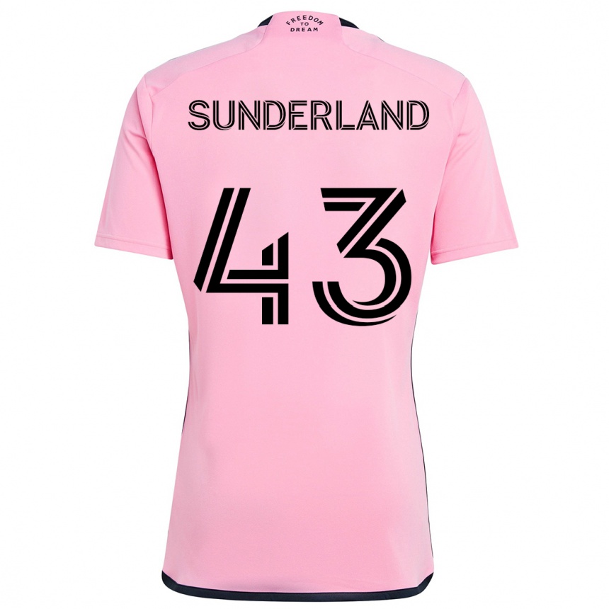 Niño Fútbol Camiseta Lawson Sunderland #43 Rosa 1ª Equipación 2024/25 Argentina