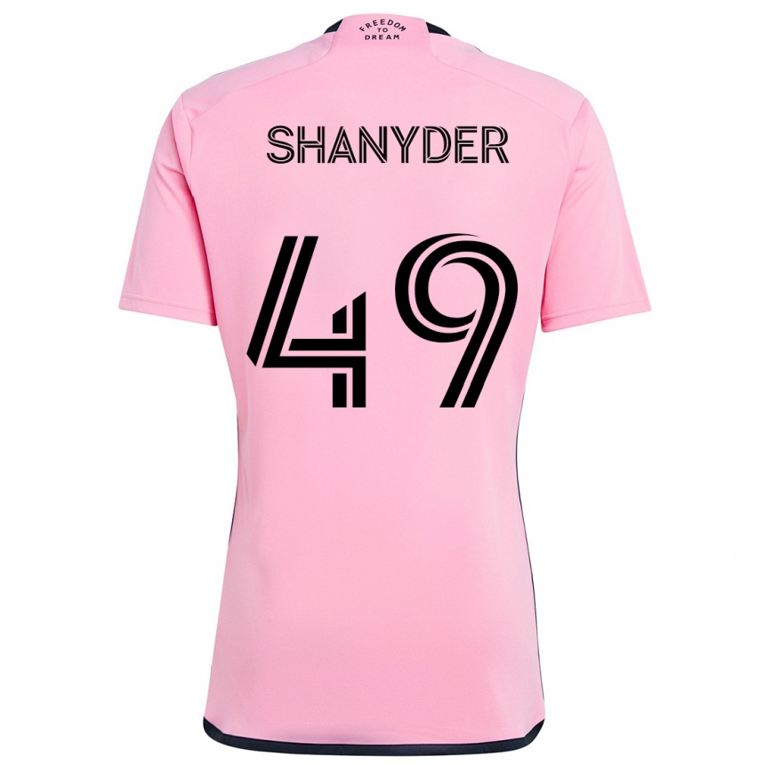 Niño Fútbol Camiseta Shanyder Borgelin #49 Rosa 1ª Equipación 2024/25 Argentina