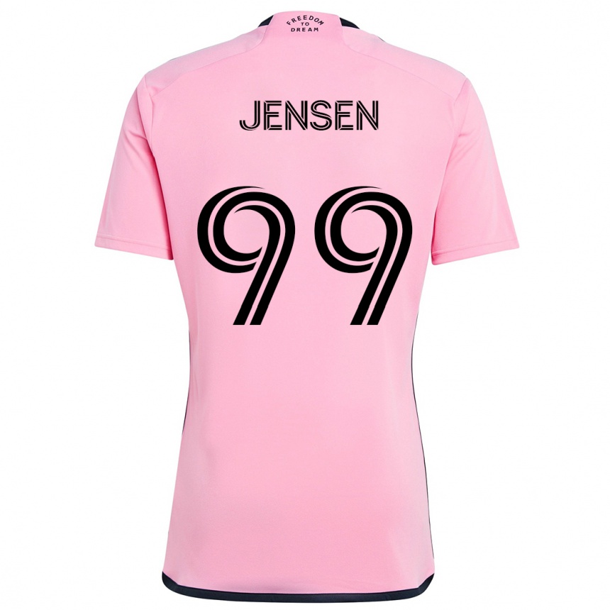 Niño Fútbol Camiseta Cole Jensen #99 Rosa 1ª Equipación 2024/25 Argentina