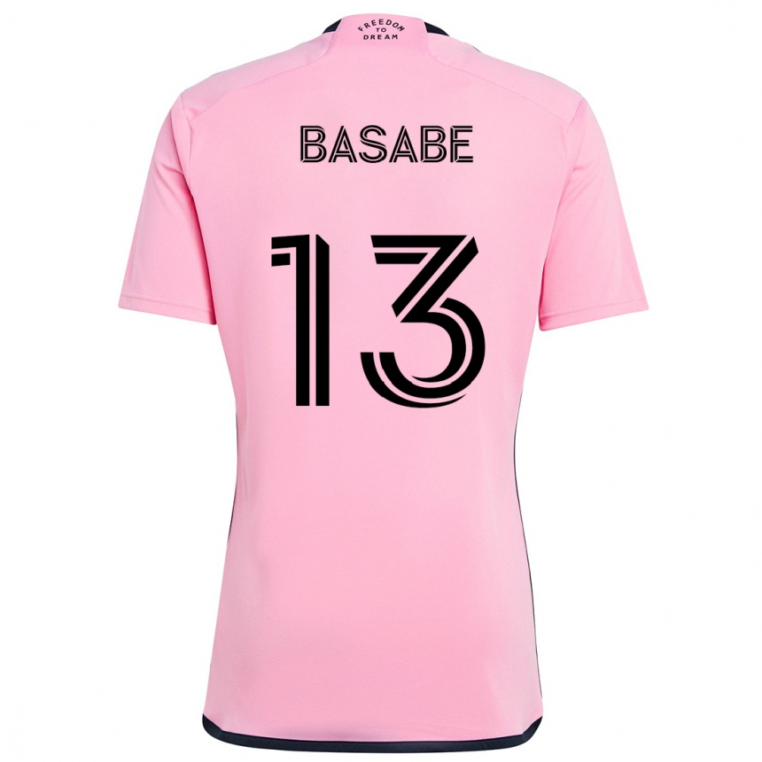 Niño Fútbol Camiseta Samuel Basabe #13 Rosa 1ª Equipación 2024/25 Argentina