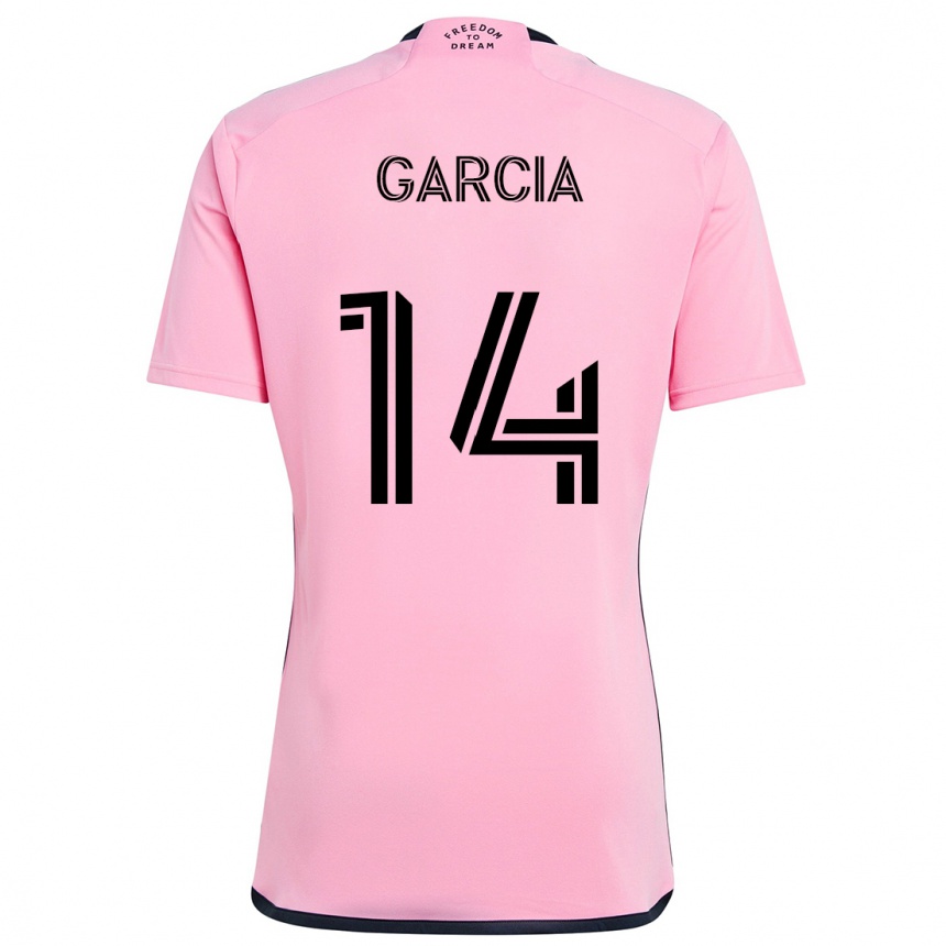 Niño Fútbol Camiseta Santiago Garcia #14 Rosa 1ª Equipación 2024/25 Argentina