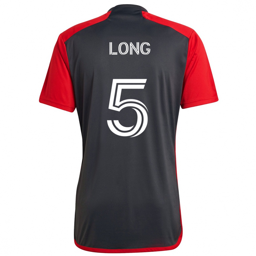 Niño Fútbol Camiseta Kevin Long #5 Rojo Grayn 1ª Equipación 2024/25 Argentina