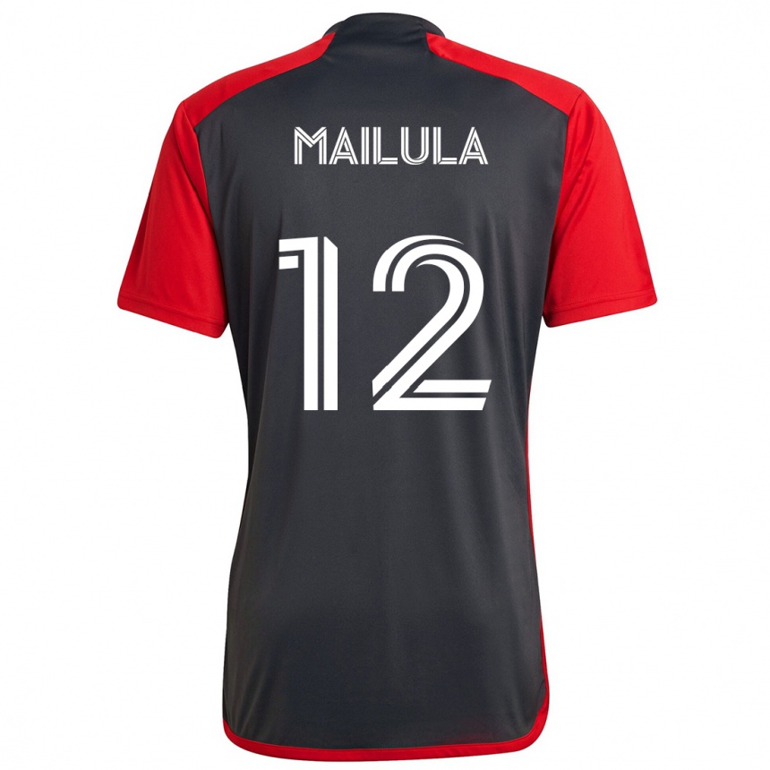 Niño Fútbol Camiseta Cassius Mailula #12 Rojo Grayn 1ª Equipación 2024/25 Argentina