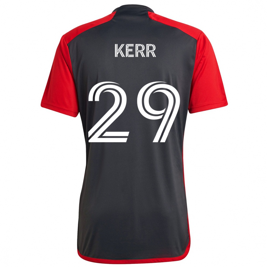 Niño Fútbol Camiseta Deandre Kerr #29 Rojo Grayn 1ª Equipación 2024/25 Argentina