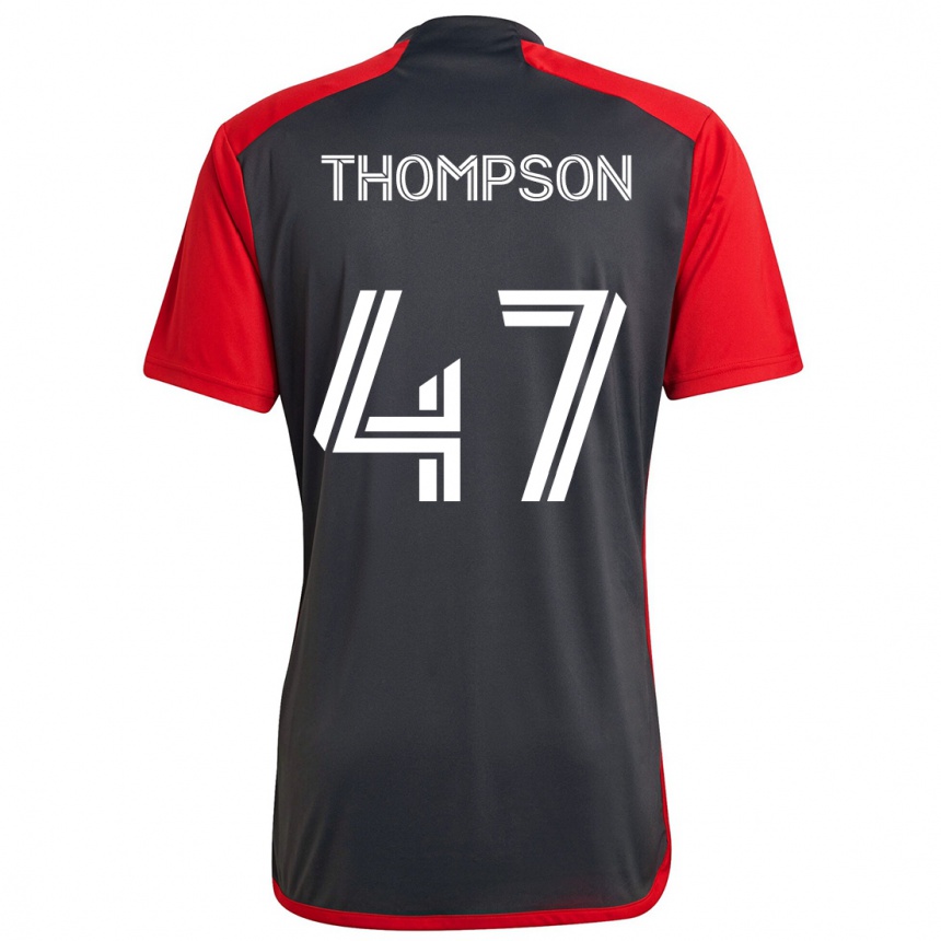 Niño Fútbol Camiseta Kosi Thompson #47 Rojo Grayn 1ª Equipación 2024/25 Argentina