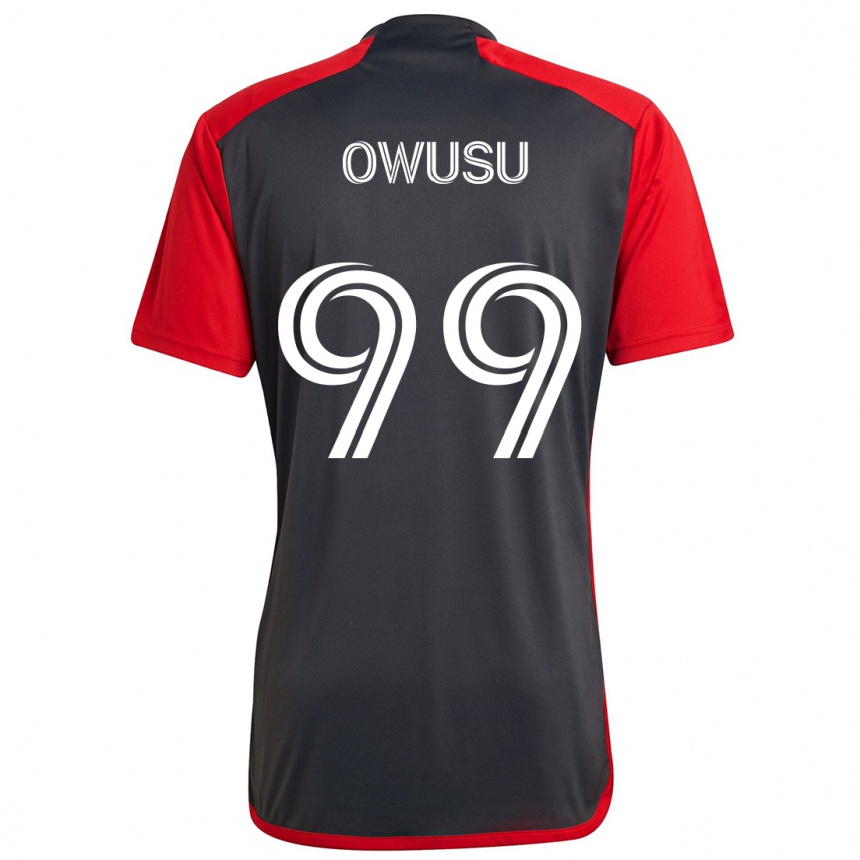 Niño Fútbol Camiseta Prince Osei Owusu #99 Rojo Grayn 1ª Equipación 2024/25 Argentina