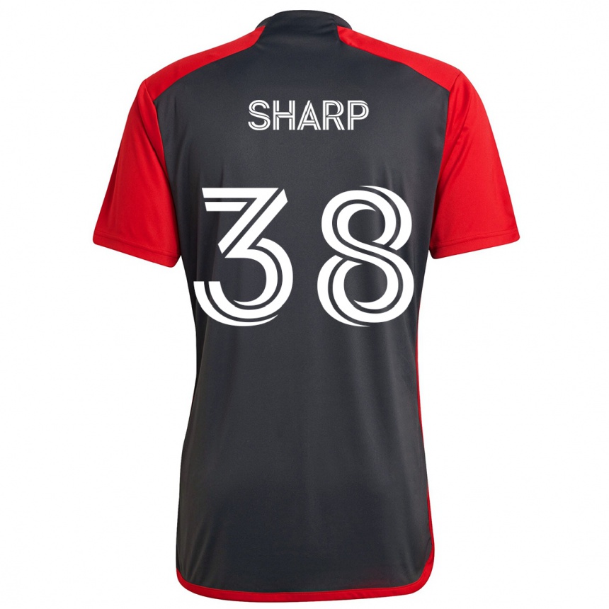 Niño Fútbol Camiseta Charlie Sharp #38 Rojo Grayn 1ª Equipación 2024/25 Argentina