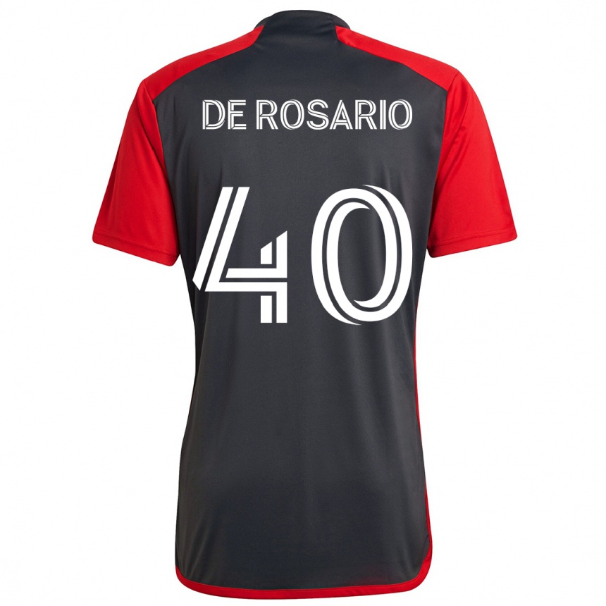 Niño Fútbol Camiseta Adisa De Rosario #40 Rojo Grayn 1ª Equipación 2024/25 Argentina