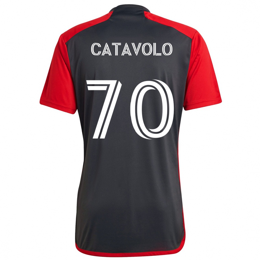 Niño Fútbol Camiseta Matthew Catavolo #70 Rojo Grayn 1ª Equipación 2024/25 Argentina