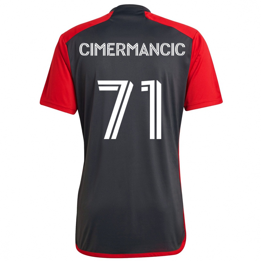 Niño Fútbol Camiseta Markus Cimermancic #71 Rojo Grayn 1ª Equipación 2024/25 Argentina