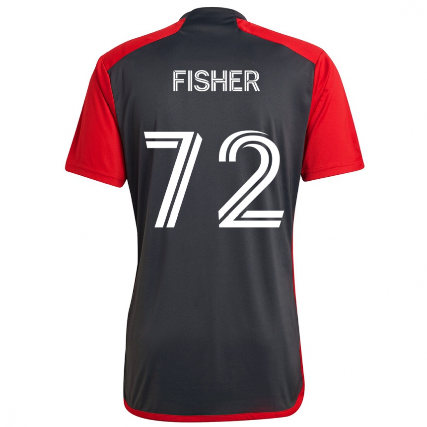 Niño Fútbol Camiseta Mark Fisher #72 Rojo Grayn 1ª Equipación 2024/25 Argentina