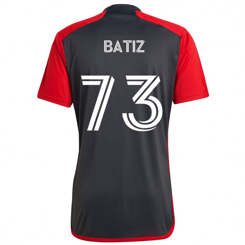 Niño Fútbol Camiseta Jesus Batiz #73 Rojo Grayn 1ª Equipación 2024/25 Argentina