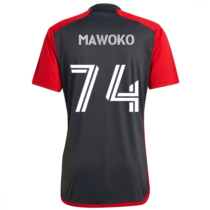 Niño Fútbol Camiseta Kundai Mawoko #74 Rojo Grayn 1ª Equipación 2024/25 Argentina