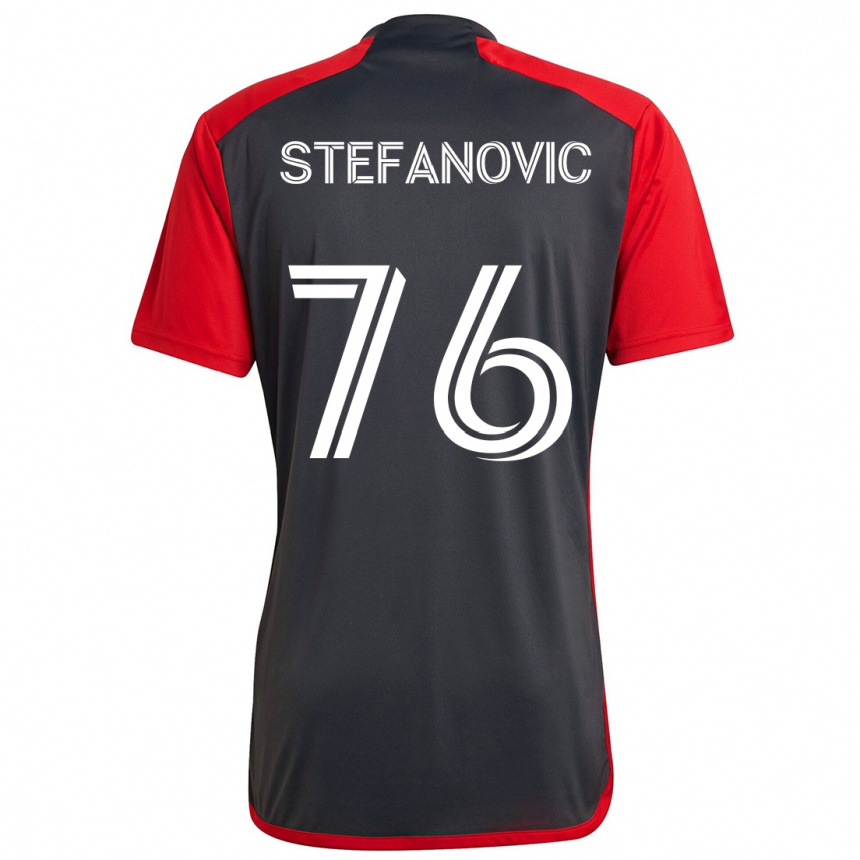 Niño Fútbol Camiseta Lazar Stefanovic #76 Rojo Grayn 1ª Equipación 2024/25 Argentina