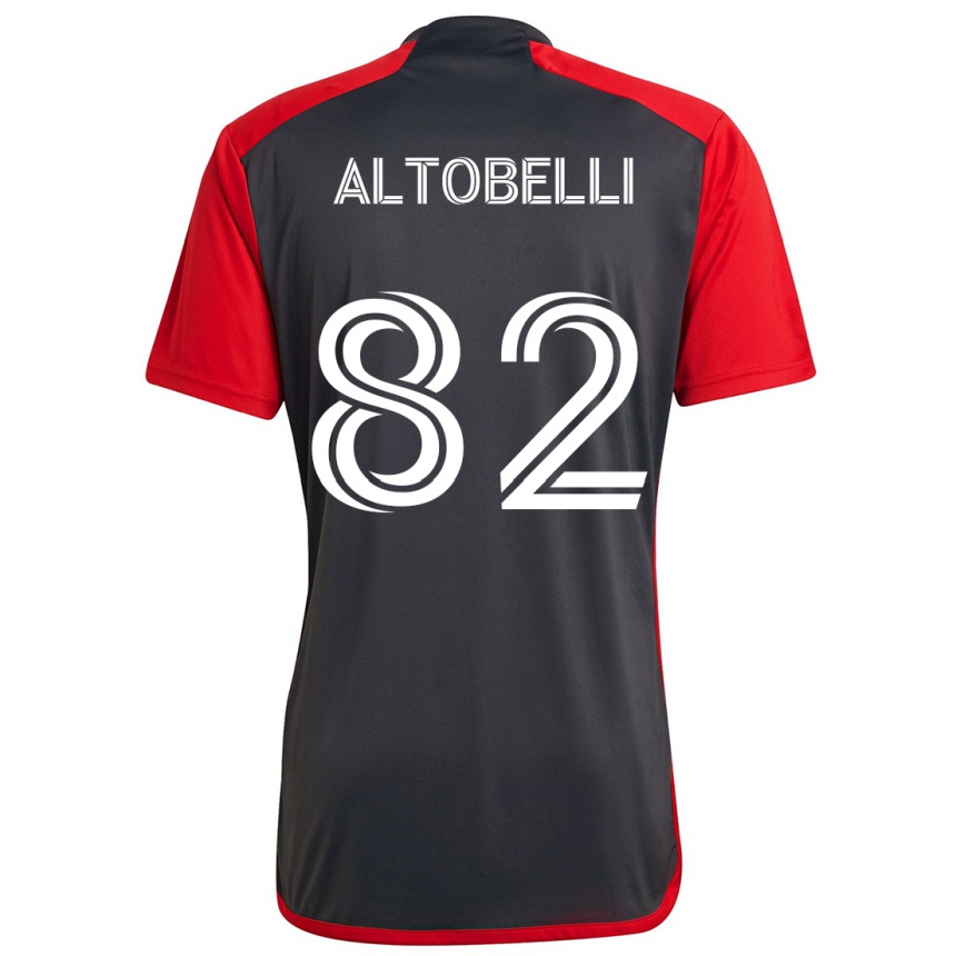 Niño Fútbol Camiseta Julian Altobelli #82 Rojo Grayn 1ª Equipación 2024/25 Argentina