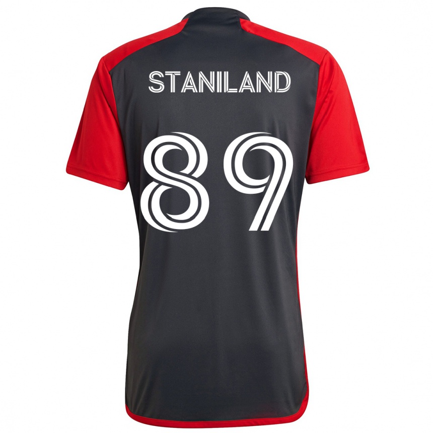 Niño Fútbol Camiseta Charlie Staniland #89 Rojo Grayn 1ª Equipación 2024/25 Argentina