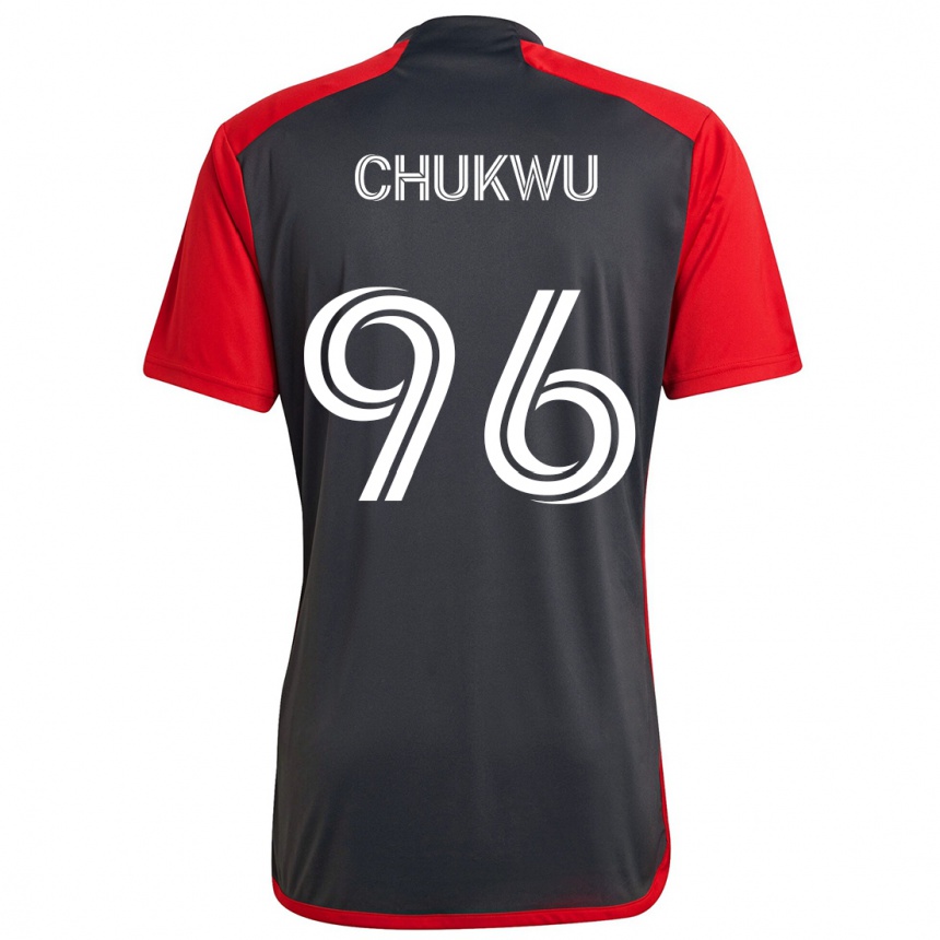 Niño Fútbol Camiseta Richard Chukwu #96 Rojo Grayn 1ª Equipación 2024/25 Argentina