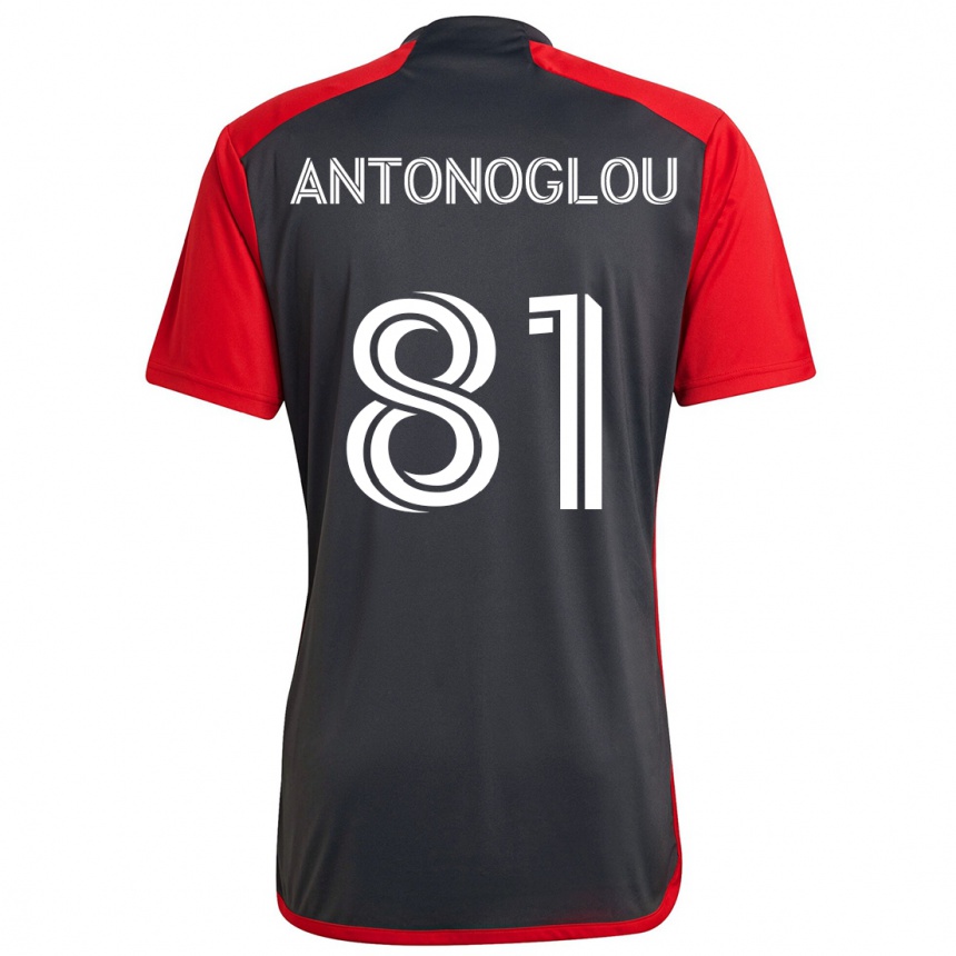 Niño Fútbol Camiseta Themi Antonoglou #81 Rojo Grayn 1ª Equipación 2024/25 Argentina