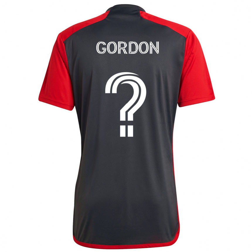 Niño Fútbol Camiseta Joshua Gordon #0 Rojo Grayn 1ª Equipación 2024/25 Argentina