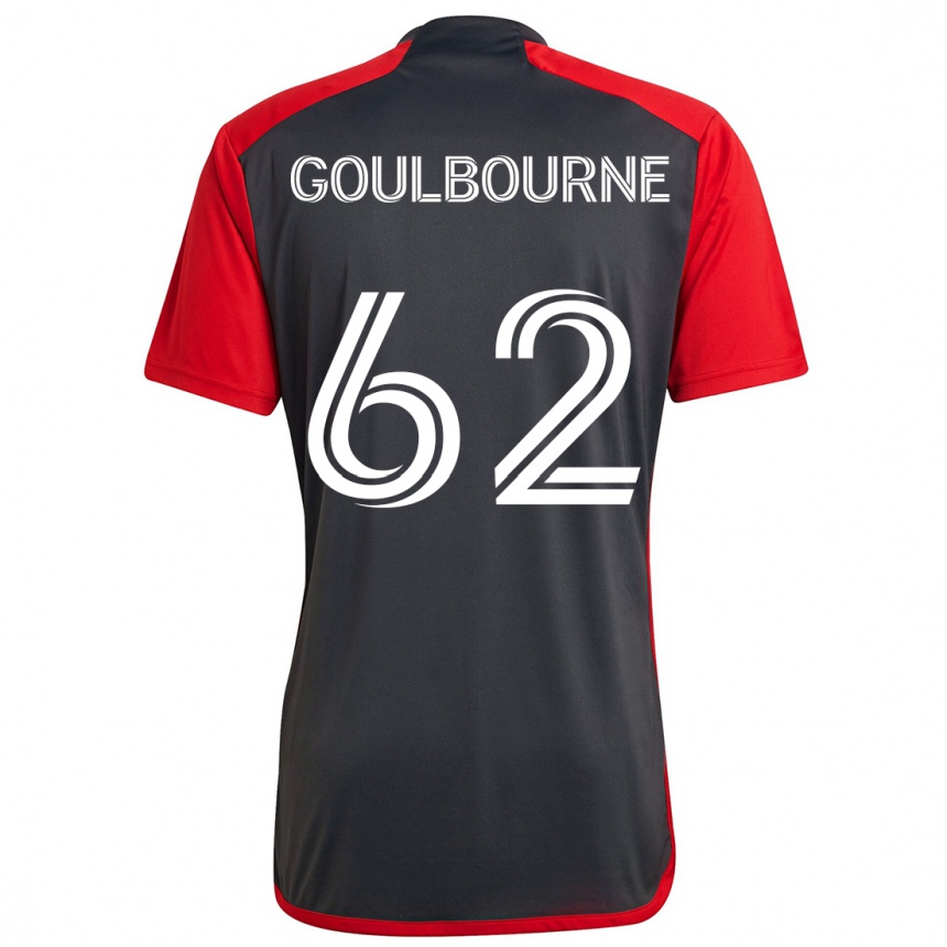 Niño Fútbol Camiseta Rohan Goulbourne #62 Rojo Grayn 1ª Equipación 2024/25 Argentina