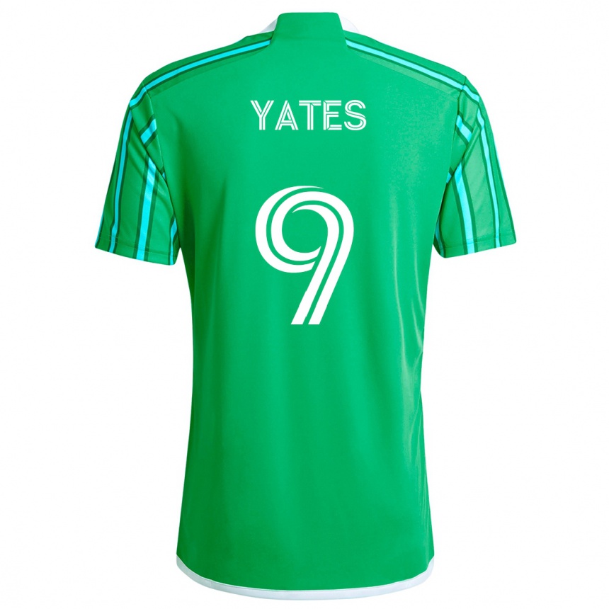 Niño Fútbol Camiseta Summer Yates #9 Verde Blanco 1ª Equipación 2024/25 Argentina