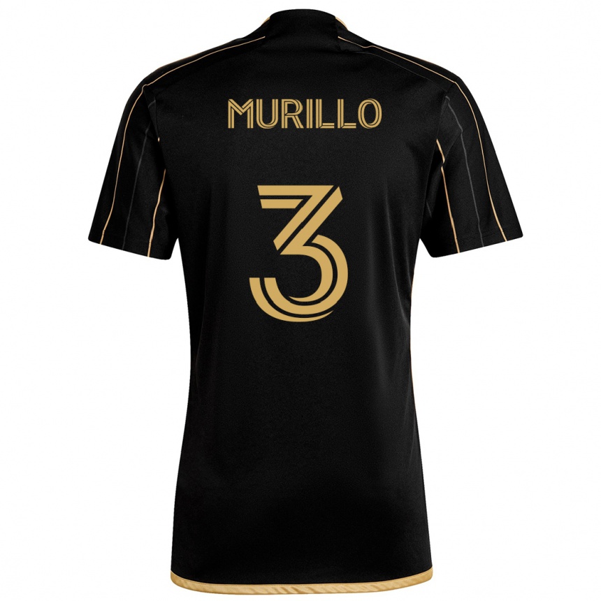 Niño Fútbol Camiseta Jesús Murillo #3 Oro Negro 1ª Equipación 2024/25 Argentina