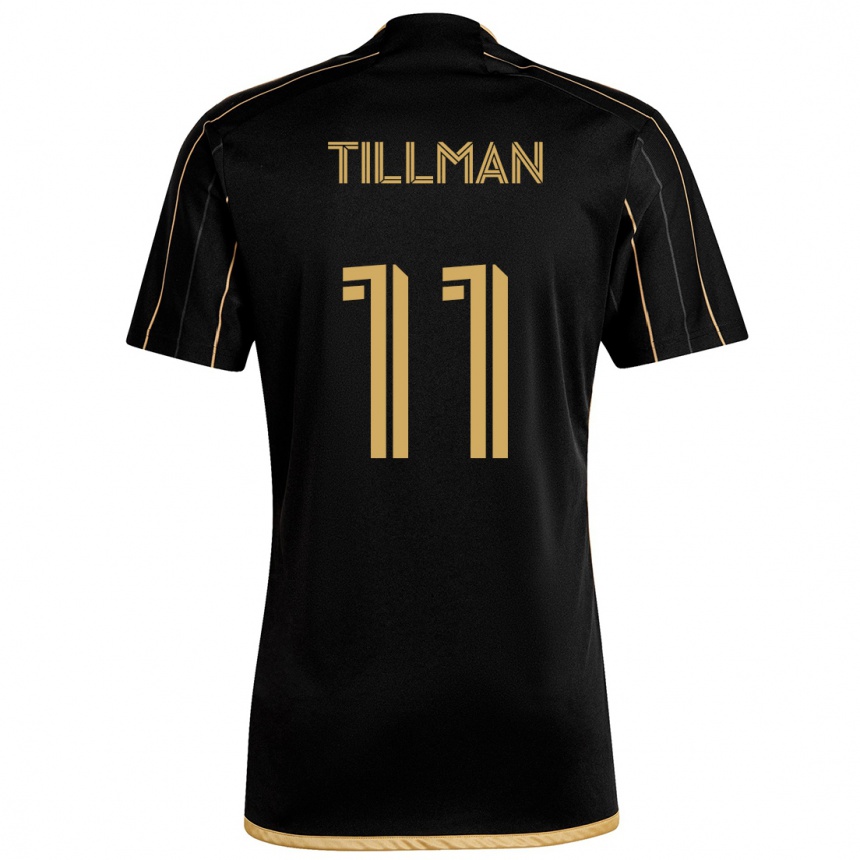 Niño Fútbol Camiseta Timothy Tillman #11 Oro Negro 1ª Equipación 2024/25 Argentina