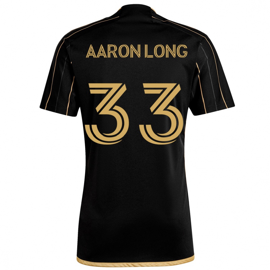 Niño Fútbol Camiseta Aaron Long #33 Oro Negro 1ª Equipación 2024/25 Argentina