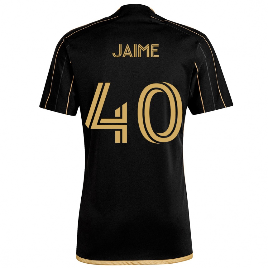 Niño Fútbol Camiseta Christopher Jaime #40 Oro Negro 1ª Equipación 2024/25 Argentina