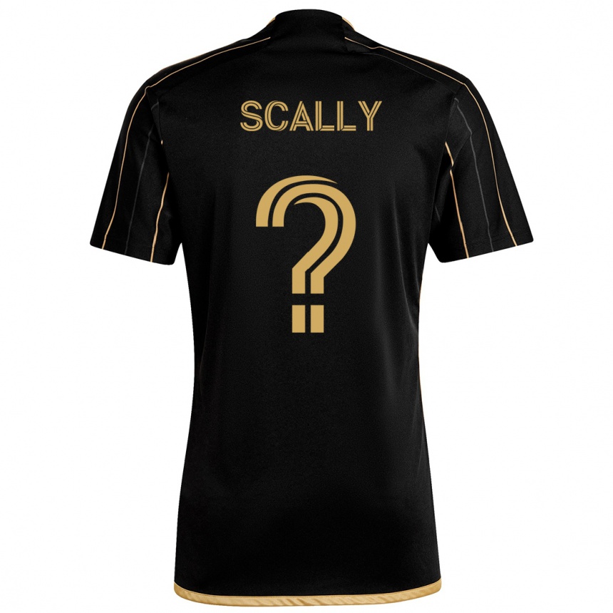 Niño Fútbol Camiseta Ethan Scally #0 Oro Negro 1ª Equipación 2024/25 Argentina