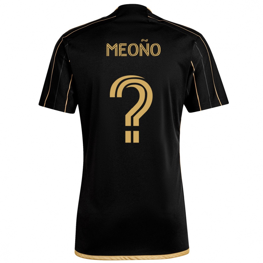 Niño Fútbol Camiseta Aaron Meoño #0 Oro Negro 1ª Equipación 2024/25 Argentina