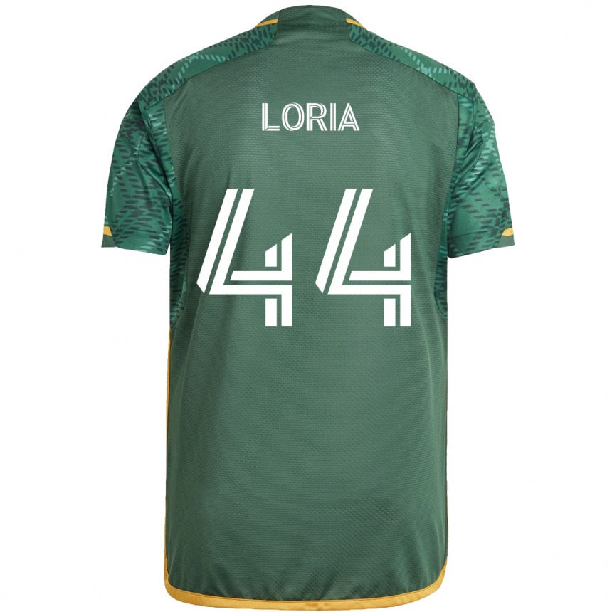 Niño Fútbol Camiseta Marvin Loría #44 Verde Naranja 1ª Equipación 2024/25 Argentina