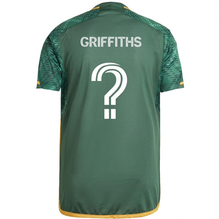 Niño Fútbol Camiseta Reo Griffiths #0 Verde Naranja 1ª Equipación 2024/25 Argentina