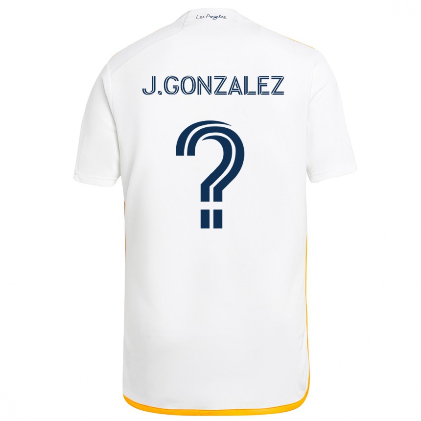 Niño Fútbol Camiseta Jesse Gonzalez #0 Blanco Amarillo 1ª Equipación 2024/25 Argentina