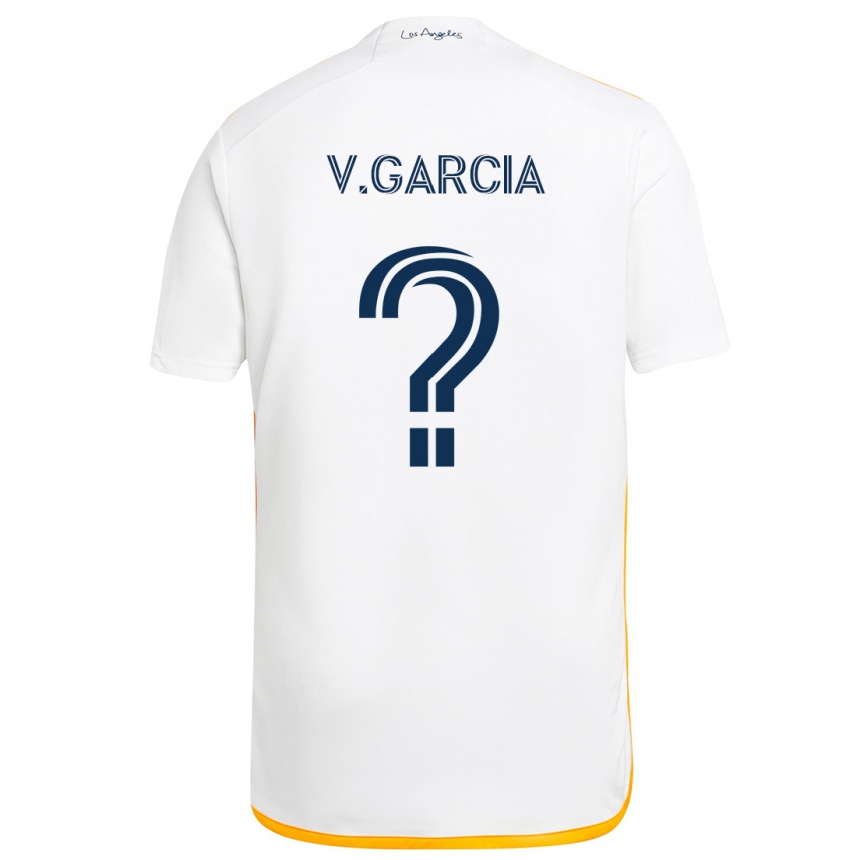 Niño Fútbol Camiseta Vicente Garcia #0 Blanco Amarillo 1ª Equipación 2024/25 Argentina