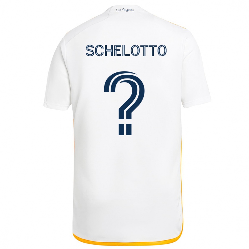 Niño Fútbol Camiseta Nicolas Barros Schelotto #0 Blanco Amarillo 1ª Equipación 2024/25 Argentina