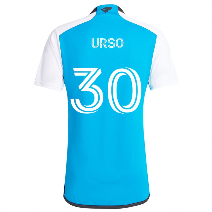 Niño Fútbol Camiseta Júnior Urso #30 Azul Blanco 1ª Equipación 2024/25 Argentina