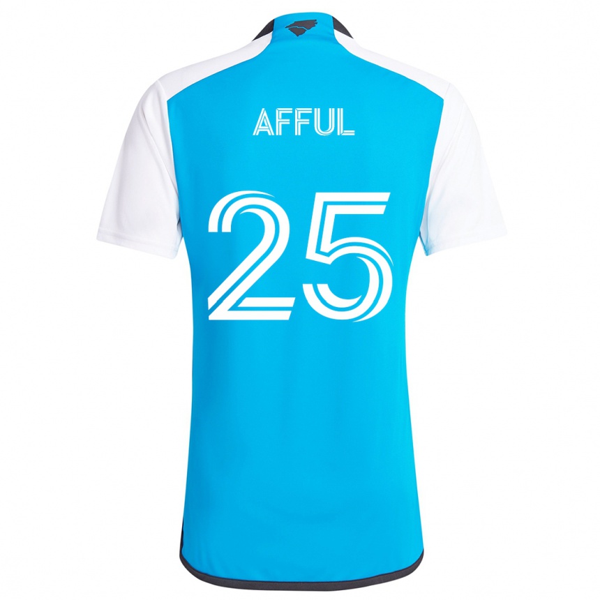 Niño Fútbol Camiseta Harrison Afful #25 Azul Blanco 1ª Equipación 2024/25 Argentina