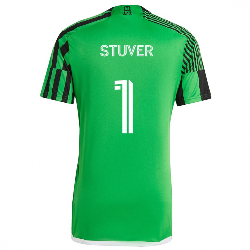 Niño Fútbol Camiseta Brad Stuver #1 Verde Negro 1ª Equipación 2024/25 Argentina