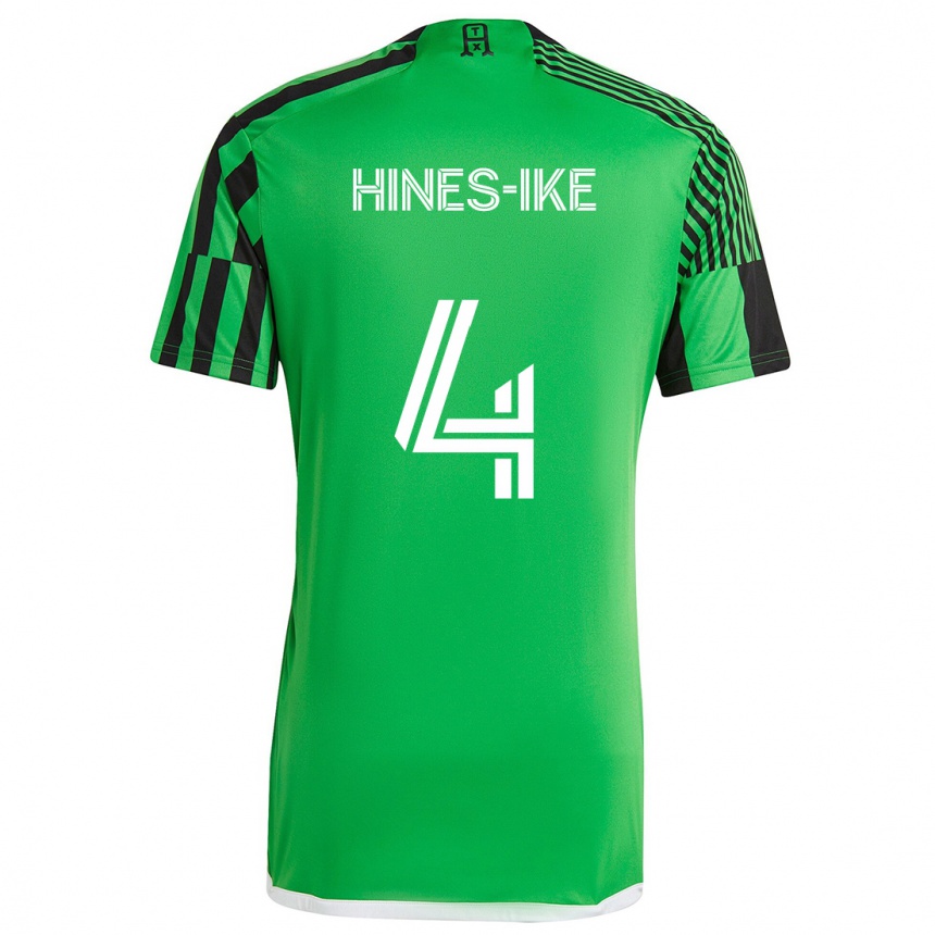 Niño Fútbol Camiseta Brendan Hines-Ike #4 Verde Negro 1ª Equipación 2024/25 Argentina