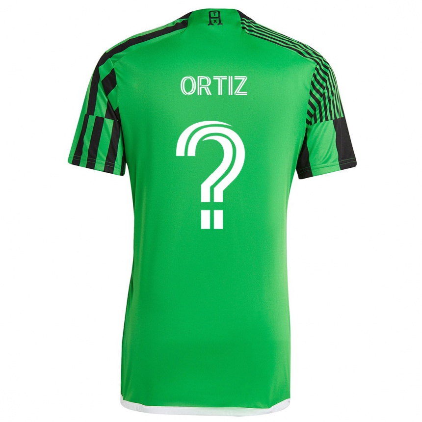 Niño Fútbol Camiseta Viggo Ortiz #0 Verde Negro 1ª Equipación 2024/25 Argentina