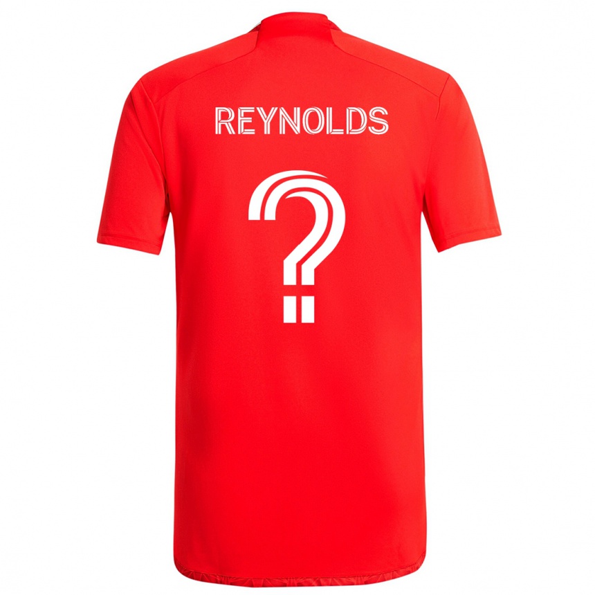 Niño Fútbol Camiseta Justin Reynolds #0 Rojo Blanco 1ª Equipación 2024/25 Argentina